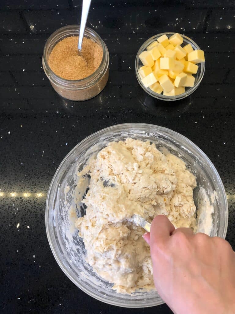 Sourdough Cinnamon dough mixing