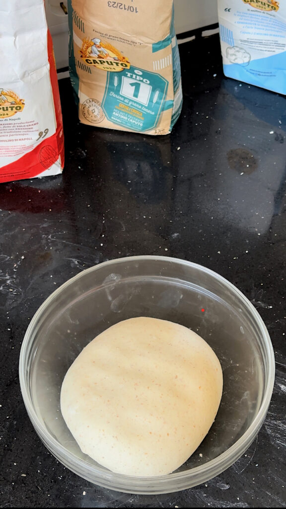 Dough for sourdough pita bread