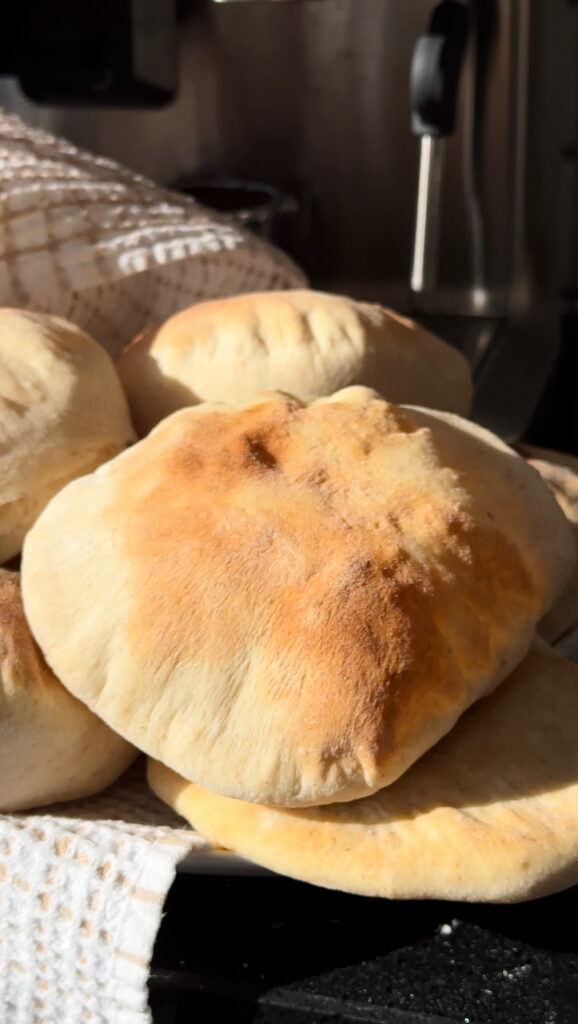 Sourdough pita bread